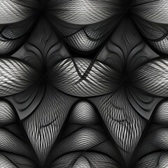 A bold and striking pattern of black and white lines. Tileable wallpaper, repeating seamless...