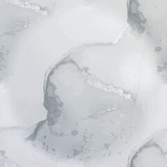 Dirty Marble Wall Pattern. Dark Marble Watercolor. Gray Alcohol Ink Watercolor. Modern Abstract Template. Gray Rock Stone. Dirty Water Color Splash. Dark Gradient Background. Grey Vector Texture.