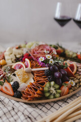 Wine and Cheese Platter Board