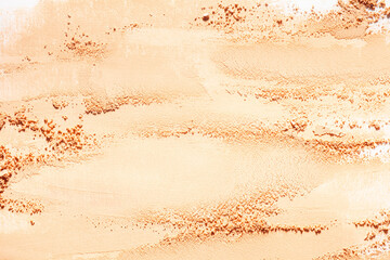 Pressed powder or blusher nude beige textured background