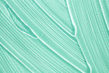 Liquid gel cosmetic smudge texture blue green