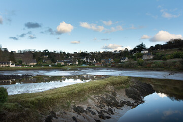 Joli paysage de Tréguier en Bretagne - France