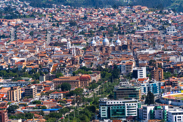 Obraz premium Cuenca, city in the Andean mountains of Ecuador