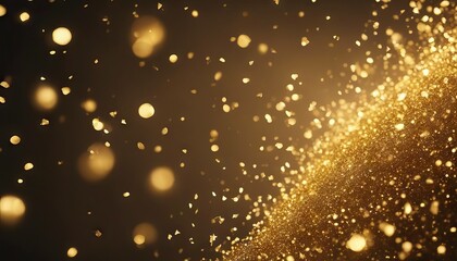 Glittering Gold Particles in Slow Motion Glamour Christmas Celebration Downwards Abstract Background Animation Loopable stock videoGold Metal Glittering Gold Colored Gold Medal