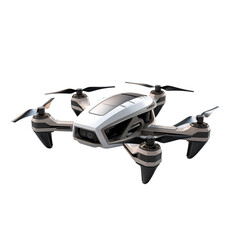 modern drone isolated on a transparent background