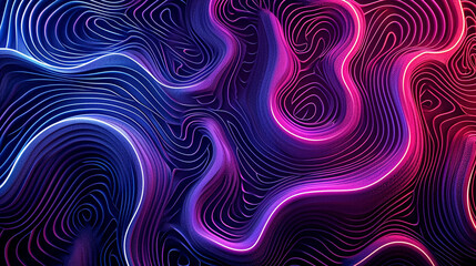 Fototapeta premium blue neon abstract technology inspired dark wallpaper background