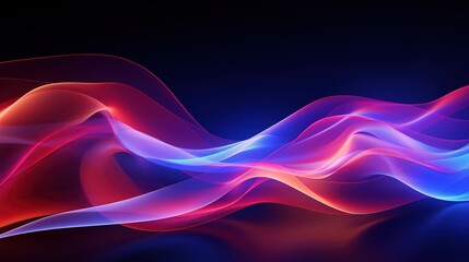 Colorful abstract background with smooth and dynamic waves - obrazy, fototapety, plakaty