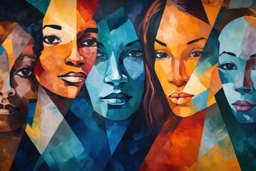 Diversity and inclusion poster. Diversity, equity and inclusion concept.  - obrazy, fototapety, plakaty