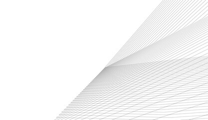 Abstract architectural design 3d rendering