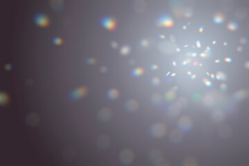 キラキラ輝く光の反射する空間 サンキャッチャー 背景イラスト
