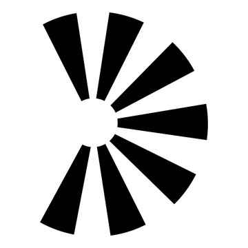 Scenic viewpoint sign pictogram	