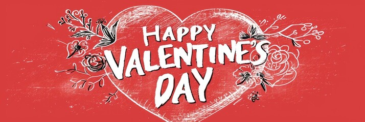 Naklejka premium heart shaped card for valentine's day Generative AI