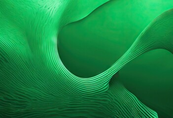 Abstract green gradient fluid wave background with geometric shape Modern futuristic background Can be use for landing page book covers brochures flyers magazines any brandings banners headers - obrazy, fototapety, plakaty