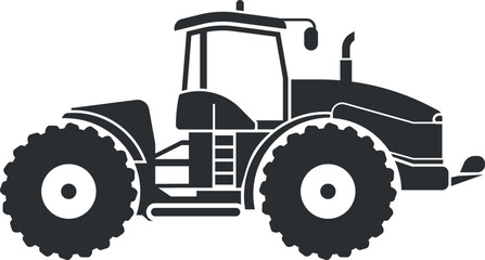 tractor vector icon isolated on white background