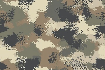 Brown tones camouflage pattern background illustration
