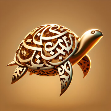 turtle on a white
