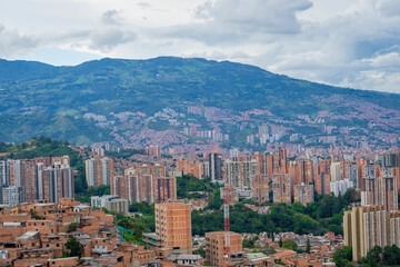 Fototapeta premium Tourist visiting the center of Medellin, Colombia, Latin America