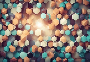 Vector hexagons pattern Geometric abstract background with simple hexagonal elements Medical technology or science design stock illustrationBackgrounds Hexagon Technology Blue