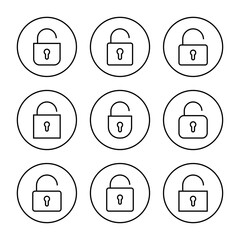Unlock icon vector. Unlock sign and symbol. unlocked padlock icon