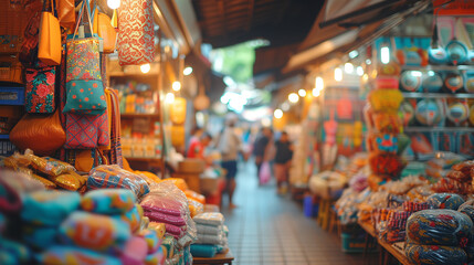 picture of the atmosphere in a traditional market