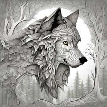 Mandala Wolf