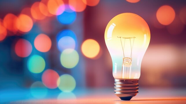 Closeup of a smart light bulb with adjustable brightness and color temperature options.