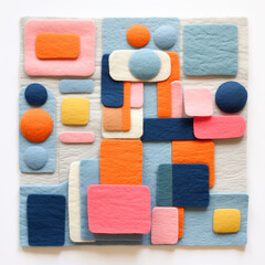 A Felt Fabric Canvas Art