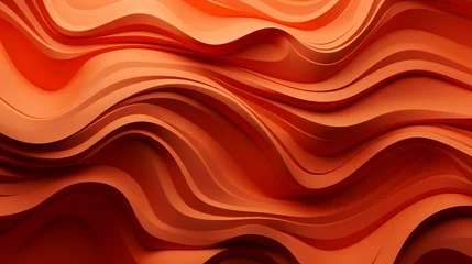 Fotobehang 3d sand or desert design abstract seamless pattern, in the style of terracotta, flowing forms, fluid transitions, rhythmic lines, filip hodas, abstract imagery, dynamic composition © Facundo