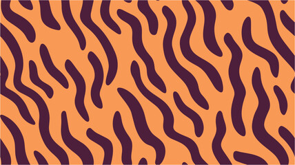 Vector animal print. Colourful hand draw illustration. Retro Groovy Background, Trendy 70s Wavy Colorful Backdrop. Cool Groovy Liquid Background Vector Design. Seamless.