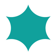 Retro geometric abstract shape elements