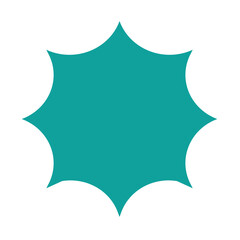 Retro geometric abstract shape elements