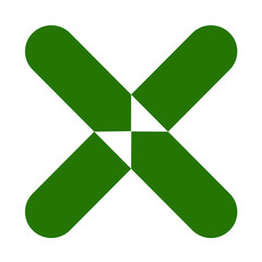 Retro geometric abstract shape elements