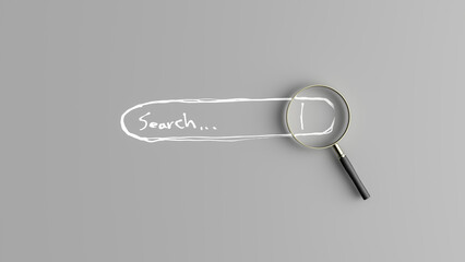 web browser search bar concpets backgrounds,3d rendering