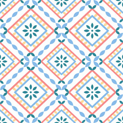 Ethnic southwest tribal navajo ornamental seamless pattern fabric colorful design for textile printing