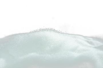 Million of white sand explosion, Photo image of falling down shower snow, heavy snows storm flying. Freeze shot on black background isolated overlay. Tiny Fine Salt sands as particle science