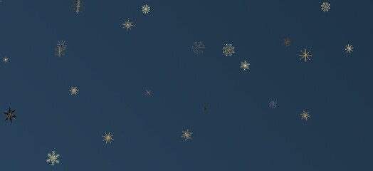 Naklejka premium Starstruck Spectacle: 3D Illustration Transports You to a Colorful Stars Shower
