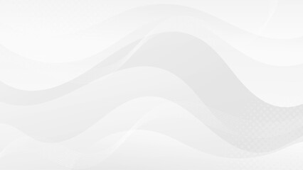 Abstract white Background with Wavy Shapes. flowing and curvy shapes. This asset is suitable for website backgrounds, flyers, posters, and digital art projects.