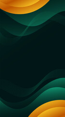 Abstract background luxury green color with wavy lines and gradients is a versatile asset suitable for various design projects such as websites, presentations, print materials, social media posts