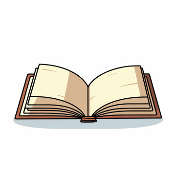 Vector illustration of an opened book.