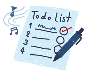 drawing icon symbol business to do list