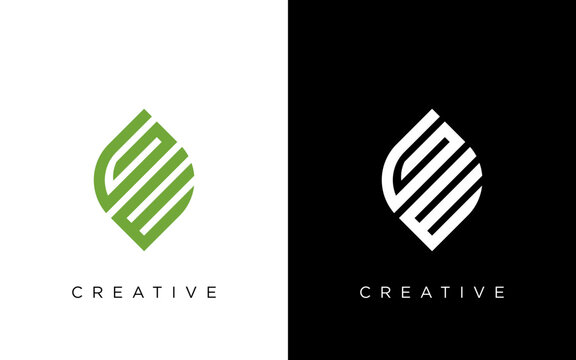 GE G E Letter Logo Design in Black Colors. Creative Modern Letters Vector Icon Logo Illustration.