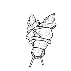 Indonesian food sate