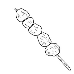Indonesian food sate