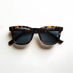 Trendy sunglasses, a stylish accessory for sun-soaked days, isolated on a clean white background