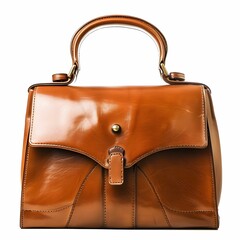 Fashionable handbag, a stylish accessory for any outfit, isolated on a clean white background