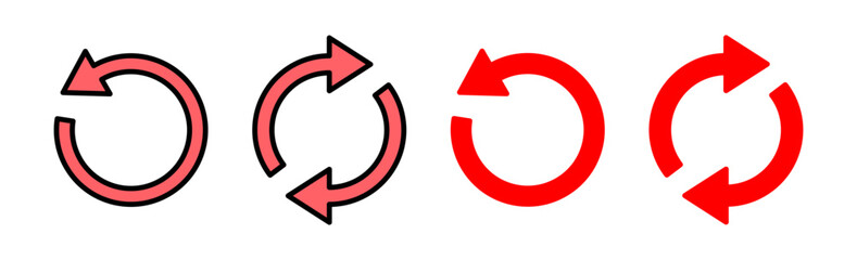 Refresh icon set illustration. Reload sign and symbol. Update icon. - obrazy, fototapety, plakaty