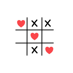 tic tac toe game with hearts