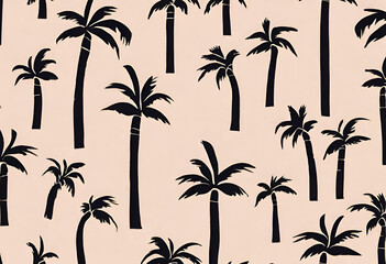 seamless background with palm trees, v5