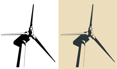 Wind generator close-up - obrazy, fototapety, plakaty