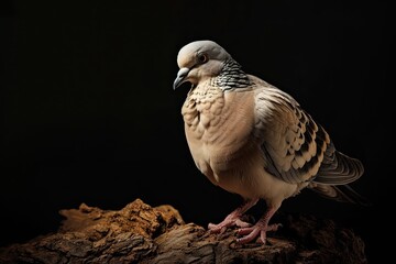 Obraz premium a Dove standing on small root,